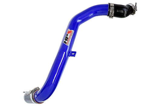 HPS 2.5" Intercooler Charge Pipe Hot Side, Blue, 2013-2017 Hyundai Veloster 1.6L Turbo, 17-106BL
