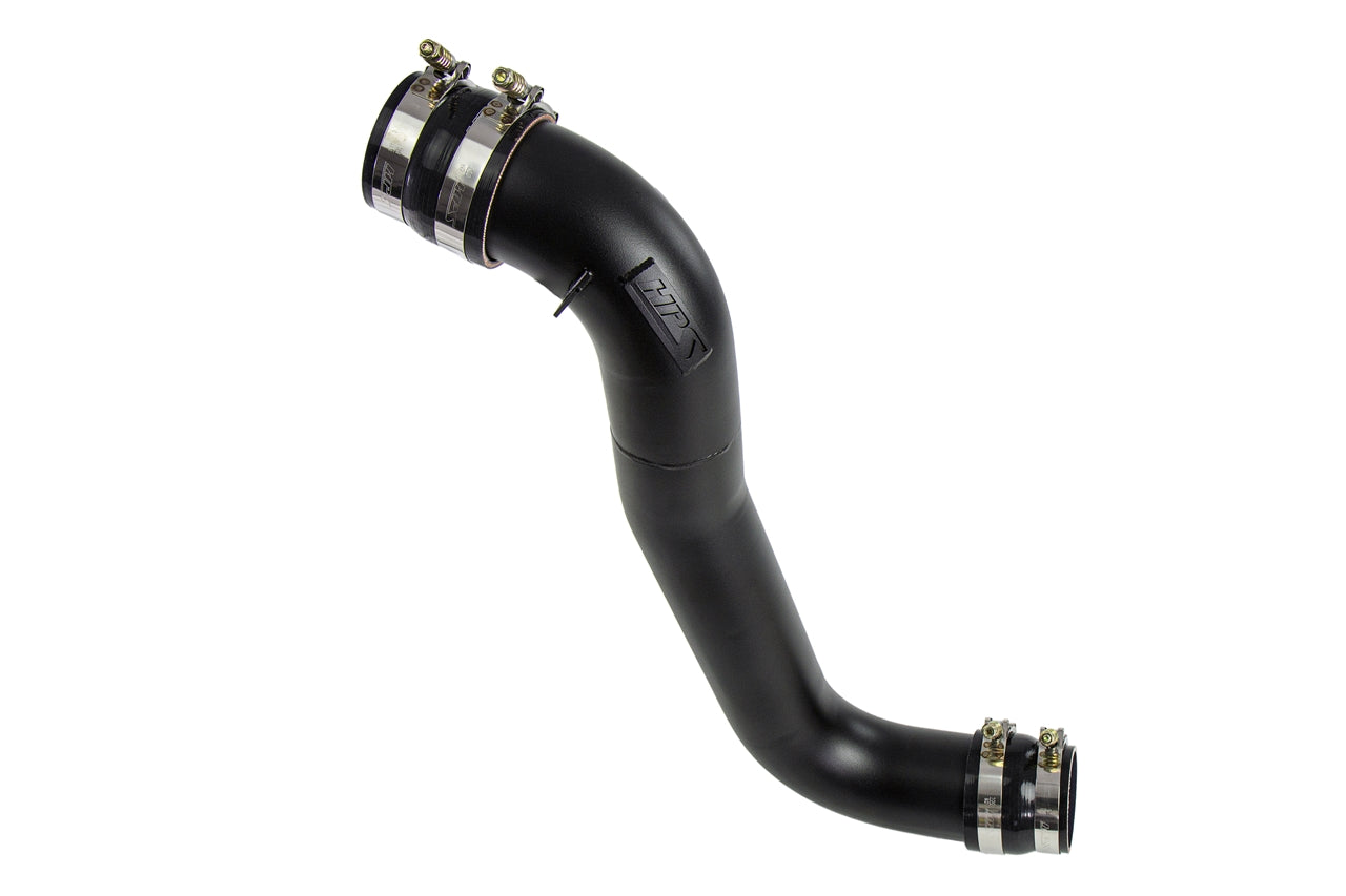 HPS Intercooler Charge Pipe, Cold Side, Black, Chevrolet 2013-2016 Silverado 3500 HD 6.6L Duramax Diesel Turbo LML, 17-125WB