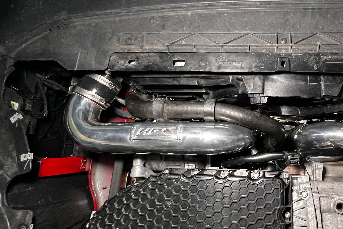 HPS Intercooler Charge Pipe, Cold Side, Polished, Volkswagen 2015-2019 Golf 1.8L Turbo, 17-129P