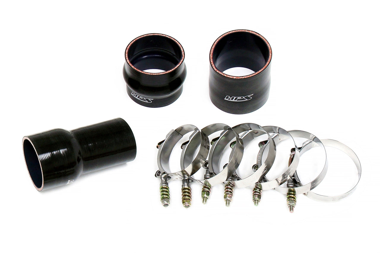 HPS Intercooler Charge Pipe, Hot Side, Black, Chevrolet 2013-2016 Silverado 2500 HD 6.6L Duramax Diesel Turbo LML, 17-149WB