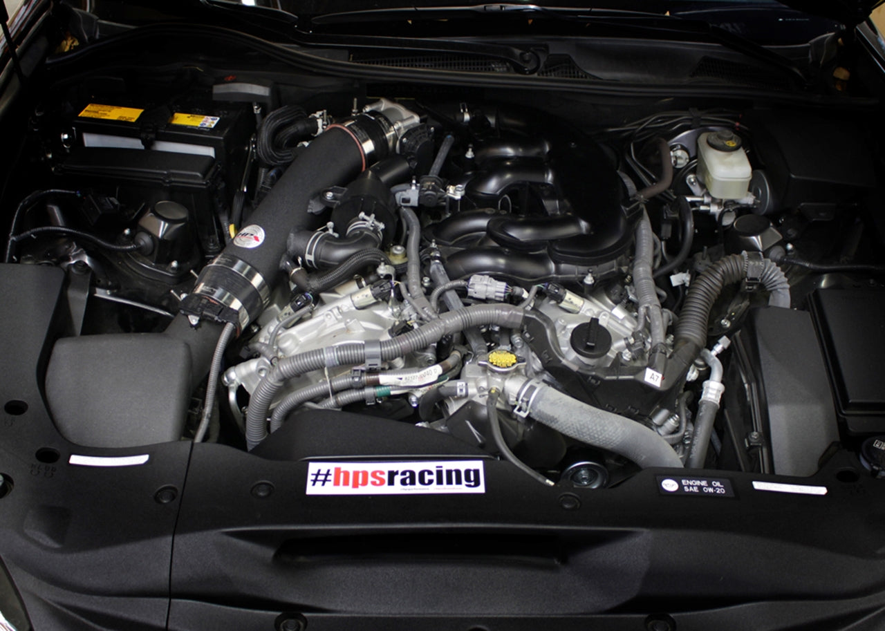 HPS Performance Air Intake Tube, Black, 2016-2023 Lexus RC300 3.5L V6 F Sport, 27-198WB