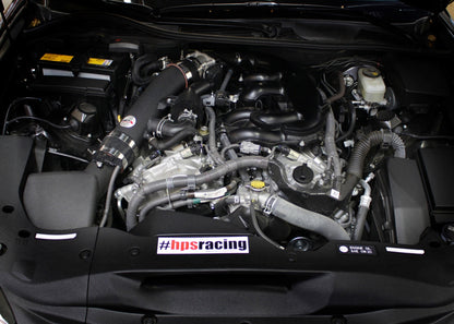 HPS Performance Air Intake Tube, Black, 2016-2023 Lexus RC300 3.5L V6 F Sport, 27-198WB