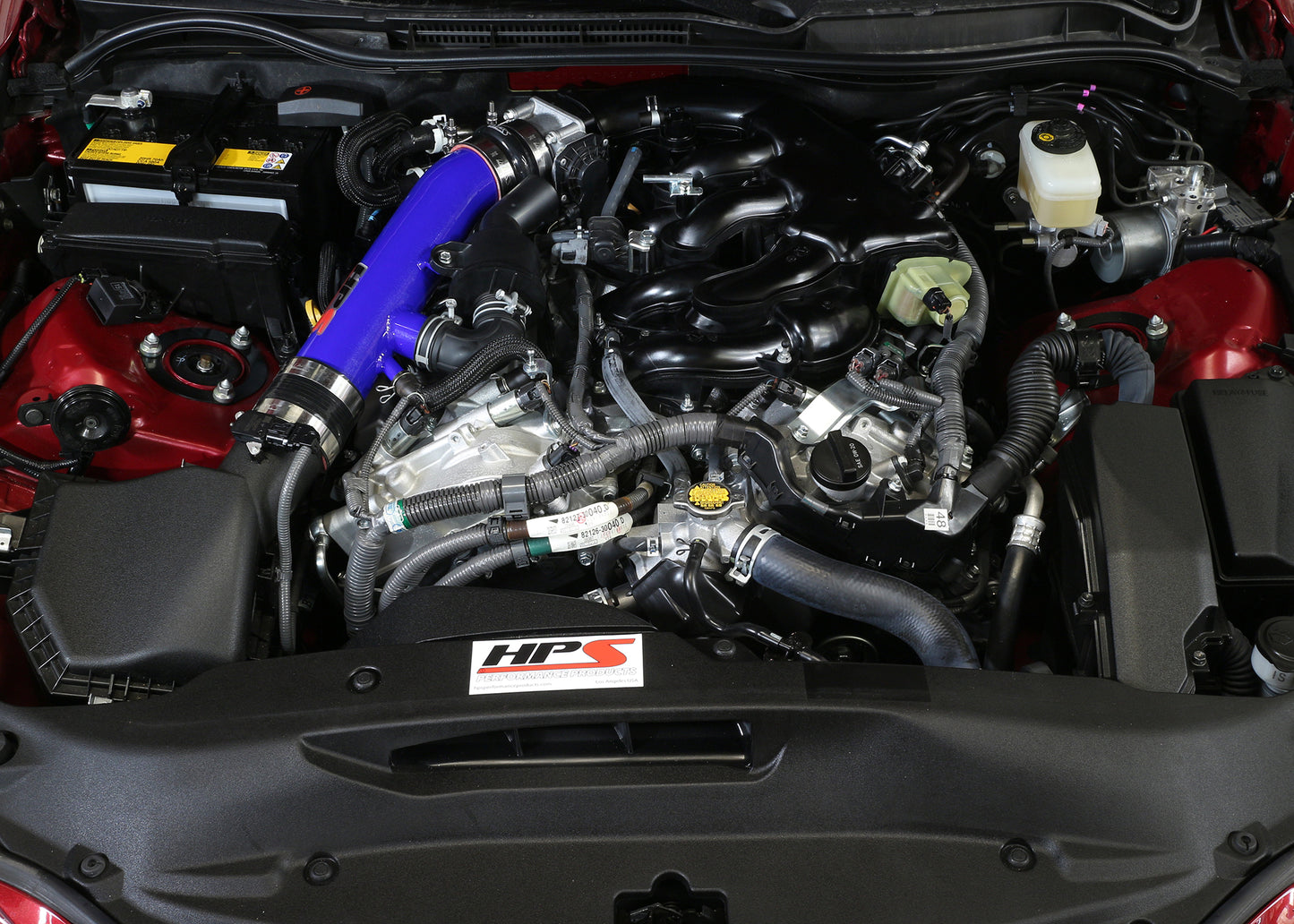 HPS Performance Air Intake Tube, Blue, 2014-2015 Lexus IS250 2.5L V6 F-Sport, 27-559BL