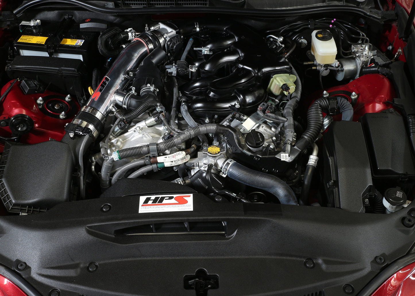 HPS Performance Air Intake Tube, Polished, 2014-2015 Lexus IS250 2.5L V6 F-Sport, 27-559P