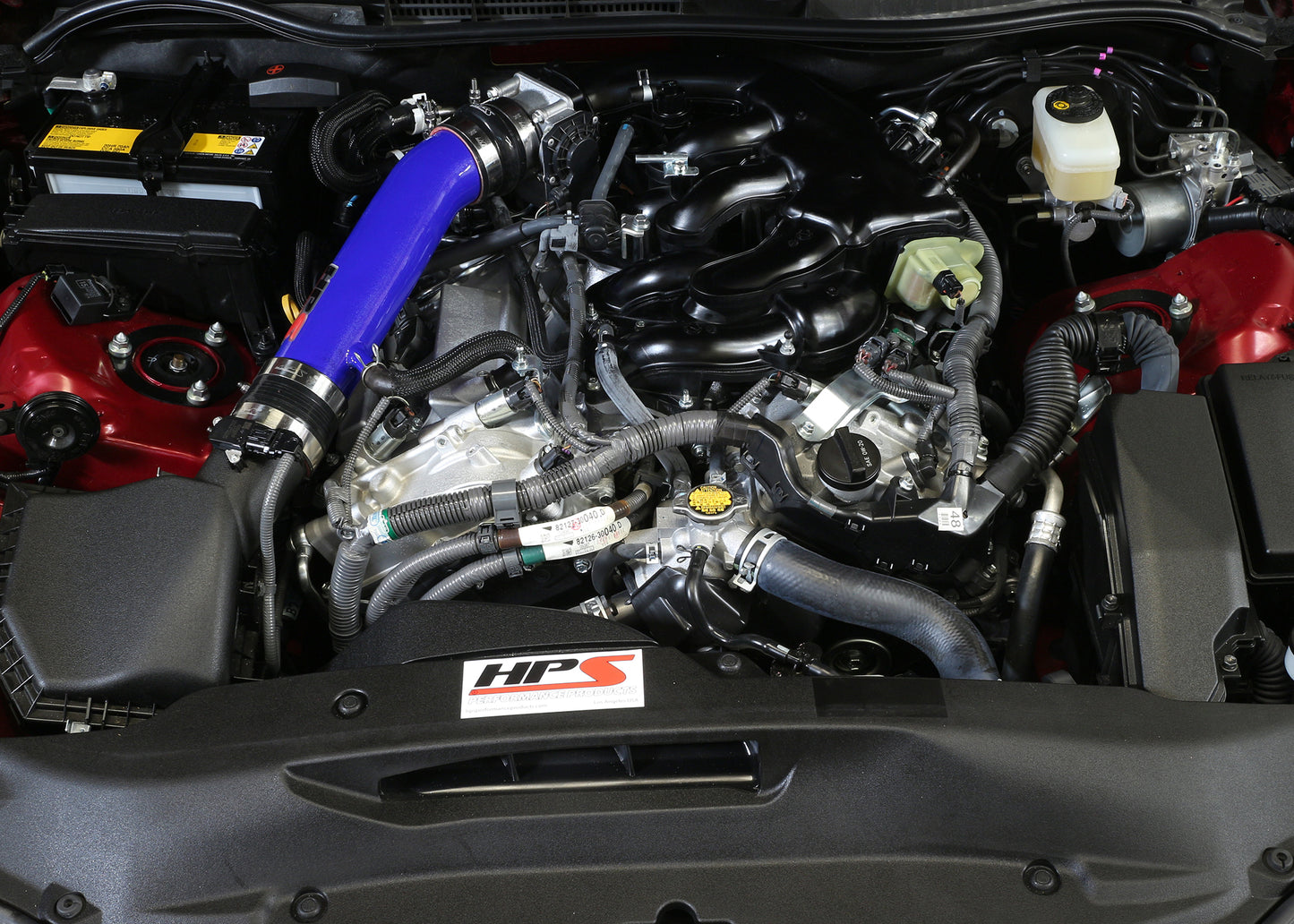 HPS Performance Air Intake Tube, Blue, 2014-2015 Lexus IS250 2.5L V6 Non F-Sport, 27-560BL