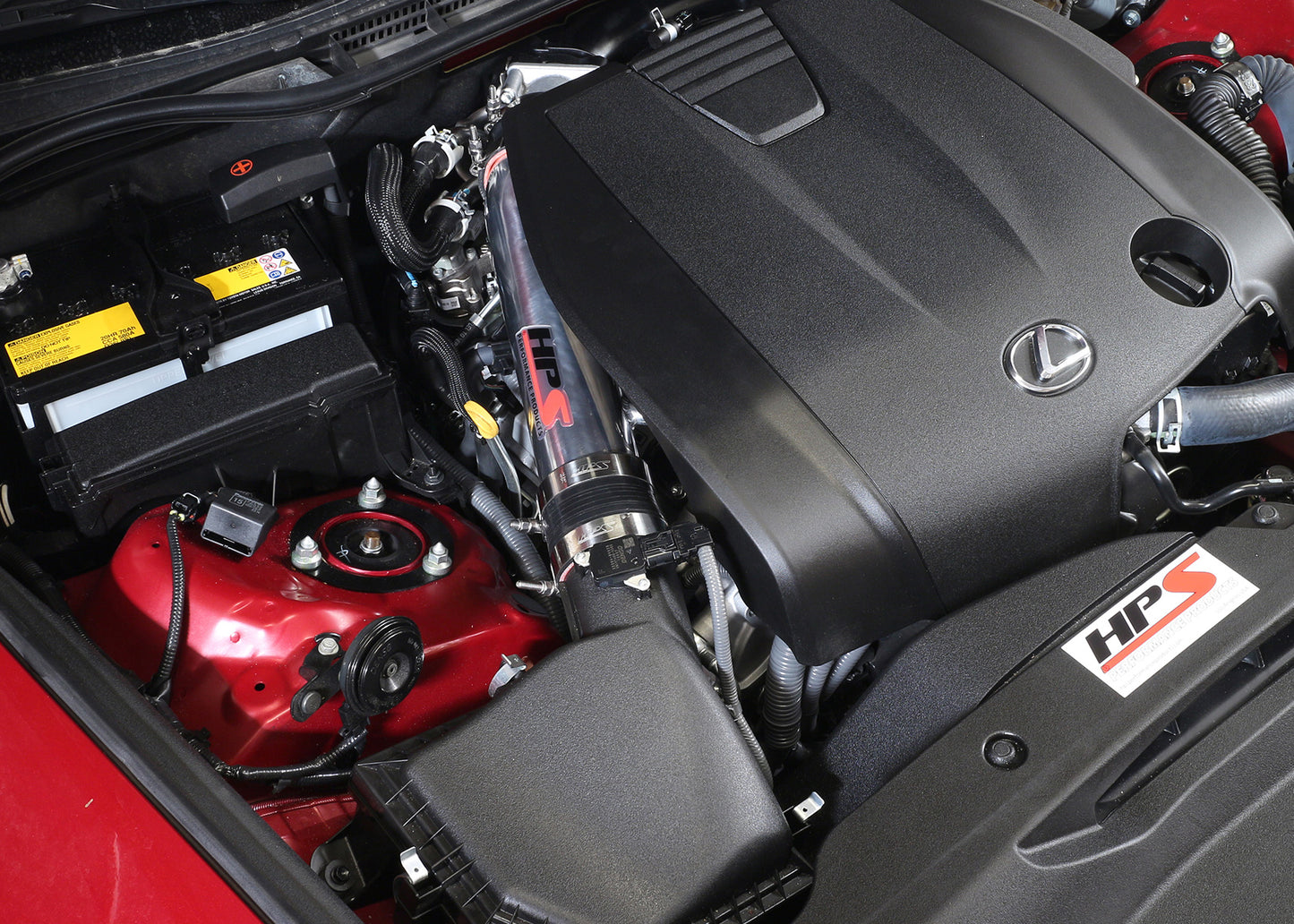 HPS Performance Air Intake Tube, Polished, 2014-2015 Lexus IS250 2.5L V6 Non F-Sport, 27-560P