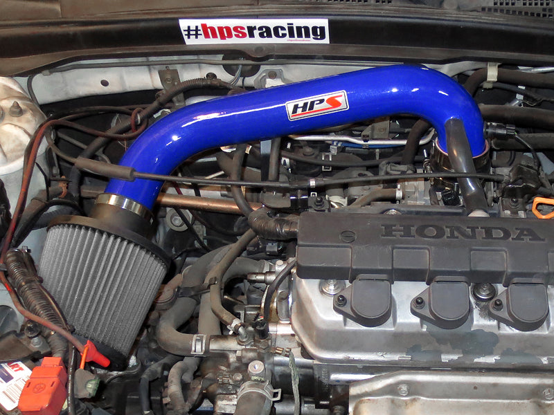 HPS Performance Air Intake Kit, Blue, 2004-2005 Honda Civic Value Package 1.7L, 827-104BL
