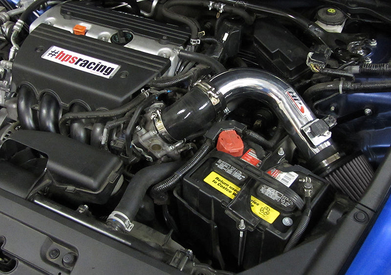 HPS Performance Air Intake Kit, Polished, 2009-2014 Acura TSX 2.4L, 827-105P