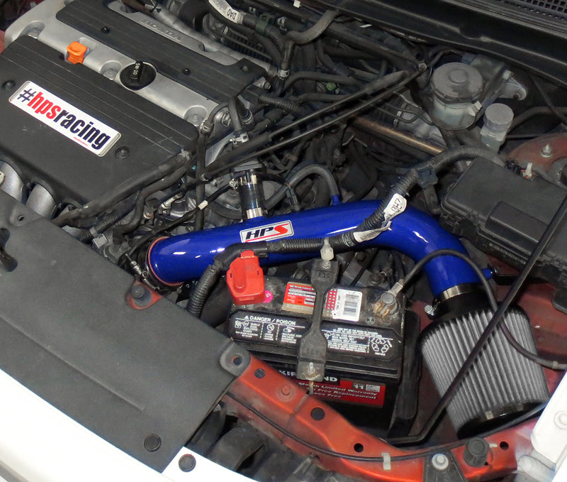 HPS Performance Air Intake Kit, Blue, 2003-2006 Honda Element 2.4L, 827-106BL