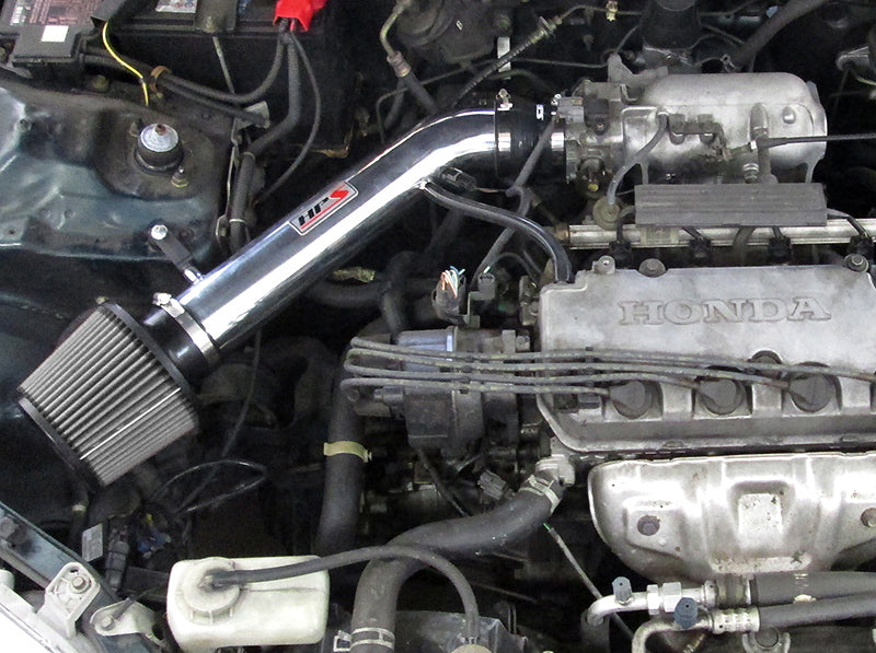 HPS Performance Air Intake Kit, Polished, 1996-2000 Honda Civic EX HX Si, 827-113P