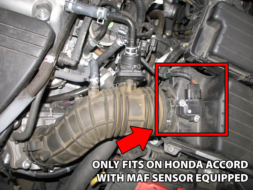 HPS Performance Air Intake Kit, Black, 2003-2007 Honda Accord 2.4L with MAF Sensor SULEV, 827-173WB