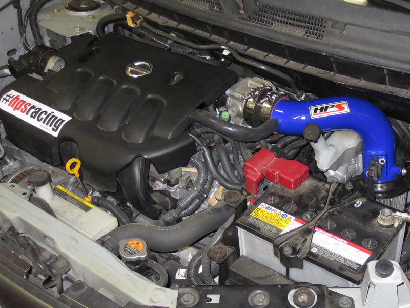 HPS Performance Air Intake Kit, Blue, 2009-2014 Nissan Cube 1.8L, 827-186BL