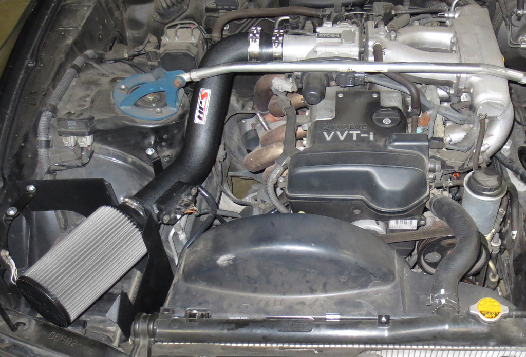 HPS Performance Air Intake Kit, Black, 1997-1998 Toyota Supra Non Turbo 3.0L I6, 827-200WB