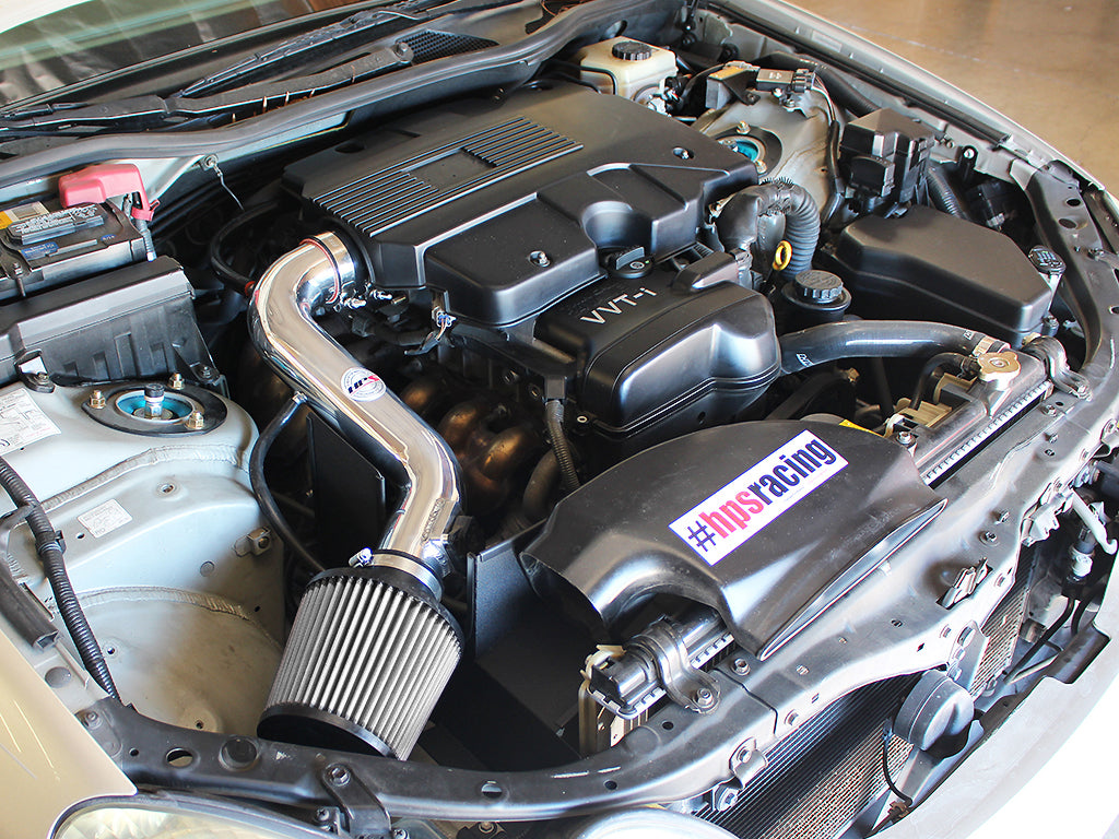 HPS Performance Air Intake Kit, Polished, 2001-2005 Lexus GS300 3.0L, 827-260P