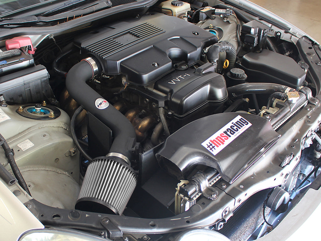 HPS Performance Air Intake Kit, Black, 2001-2005 Lexus GS300 3.0L, 827-260WB