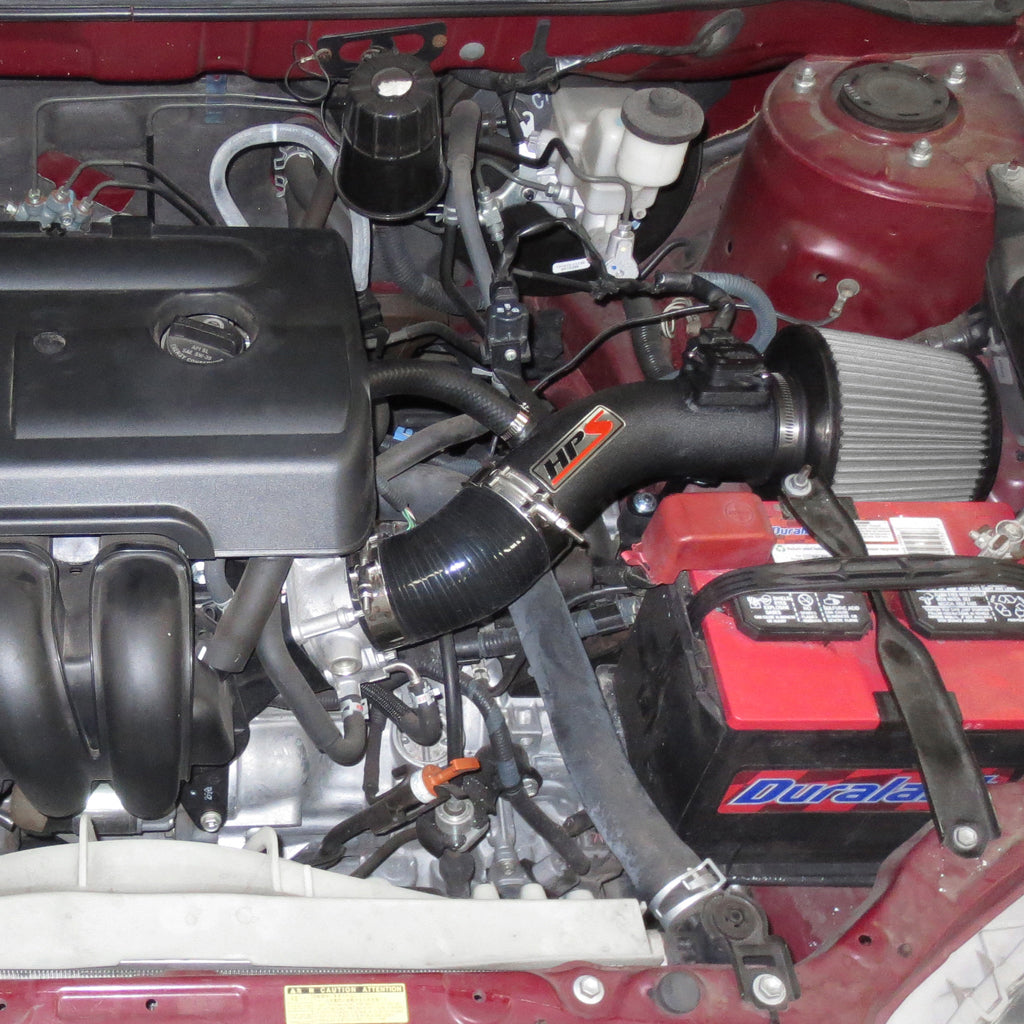 HPS Performance Air Intake Kit, Black, 2005-2008 Pontiac Vibe 1.8L 1ZZ-FE, 827-500WB