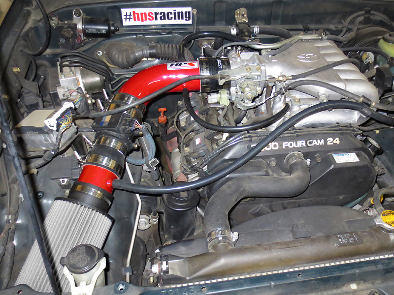 HPS Performance Air Intake Kit, Red, 1996-1998 Toyota Tacoma 3.4L V6, 827-507R