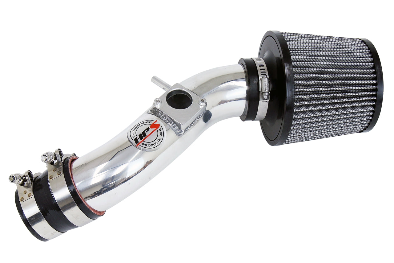 HPS Performance Air Intake Kit, Polished, 2003-2004 Toyota Matrix XR 1.8L 1ZZ-FE, 827-513P