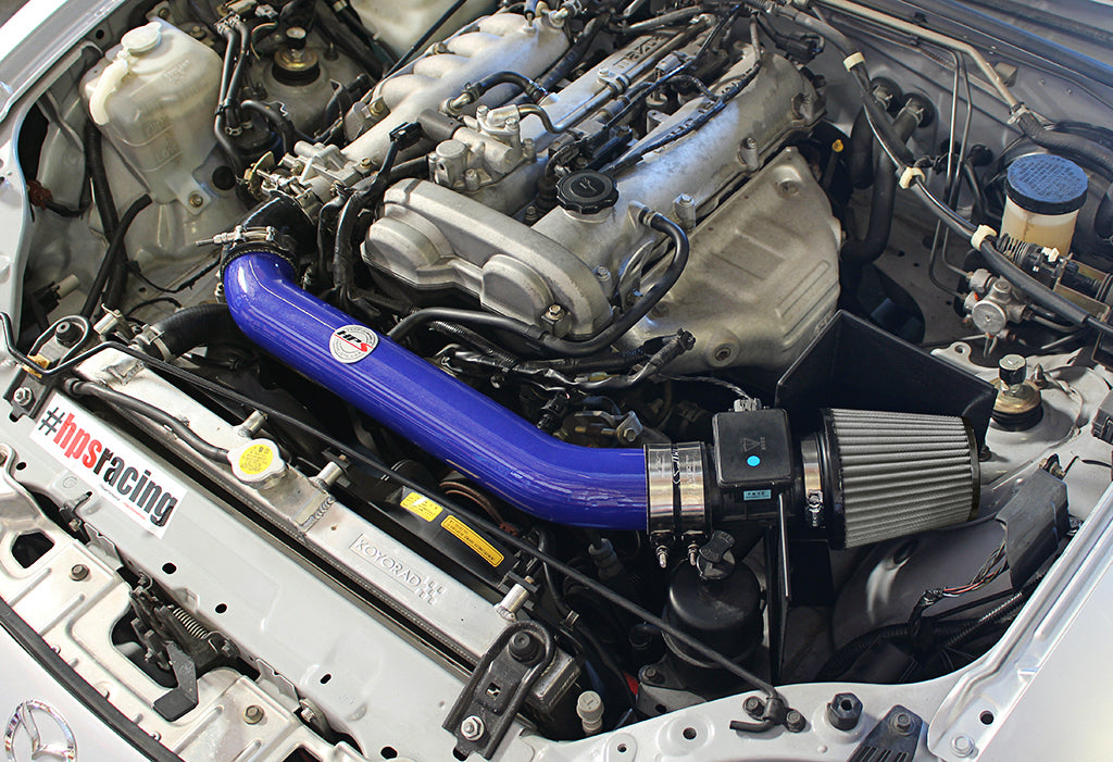 HPS Performance Air Intake Kit, Blue, 1999-2005 Mazda Miata 1.8L Non Turbo, 827-537BL