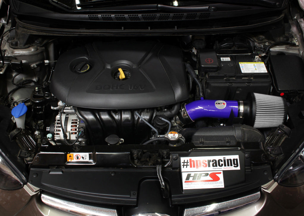 HPS Performance Air Intake Kit, Blue, 2011-2016 Hyundai Elantra 1.8L, 827-538BL