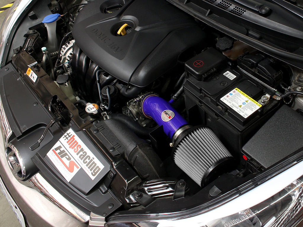 HPS Performance Air Intake Kit, Blue, 2011-2016 Hyundai Elantra 1.8L, 827-538BL
