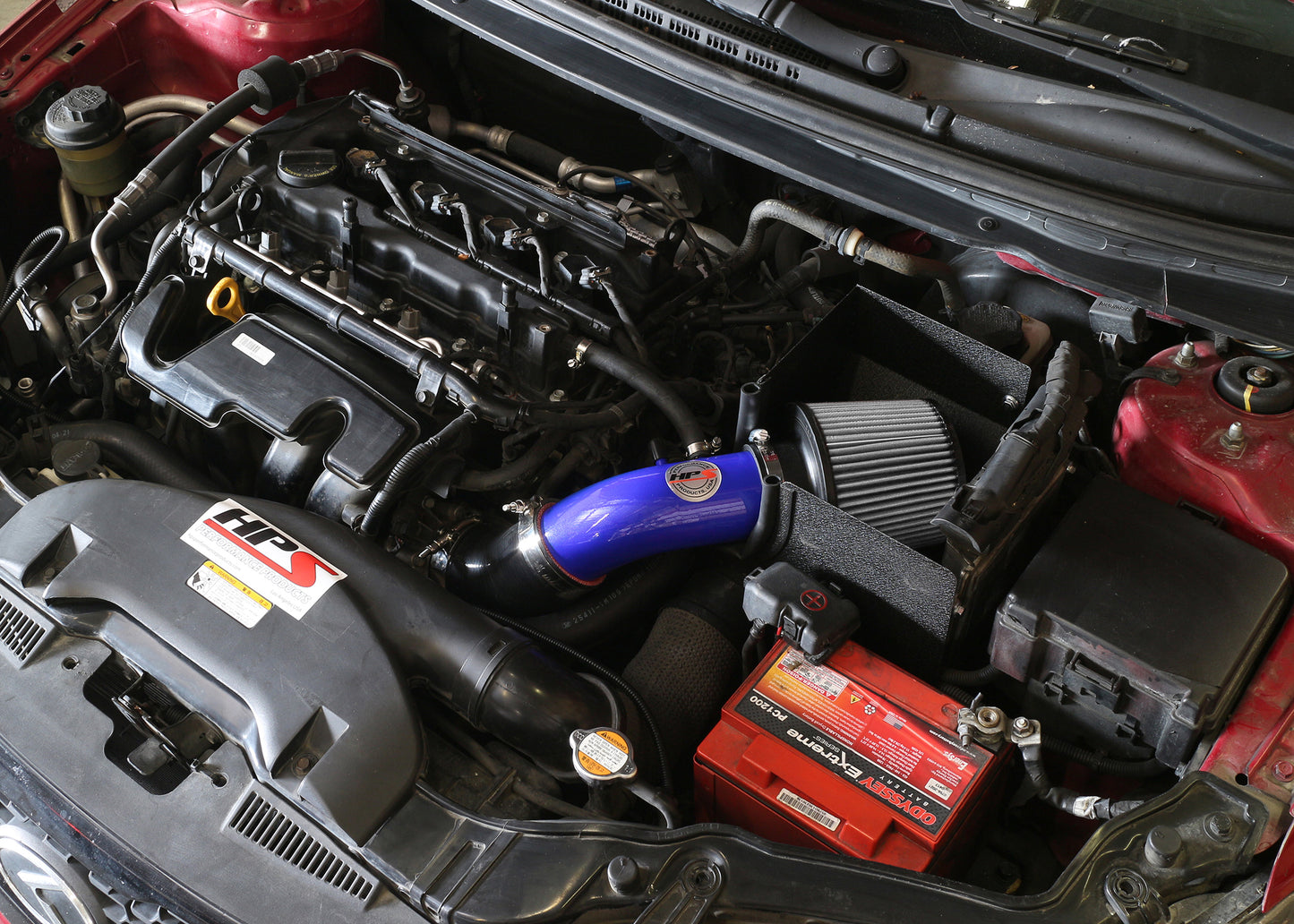 HPS Performance Air Intake Kit, Blue, 2013 Kia Forte5 2.0L, 827-552BL