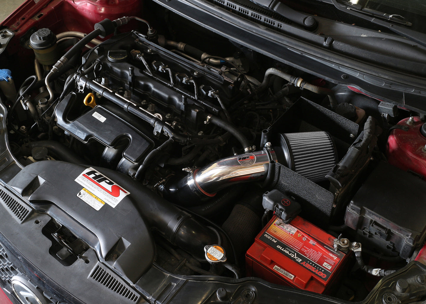 HPS Performance Air Intake Kit, Polished, 2013 Kia Forte5 2.0L, 827-552P