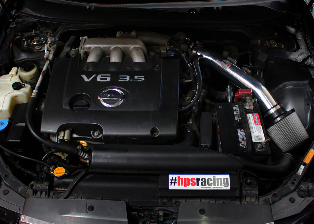 HPS Performance Air Intake Kit, Polished, 2004-2006 Nissan Altima V6 3.5L, 827-558P