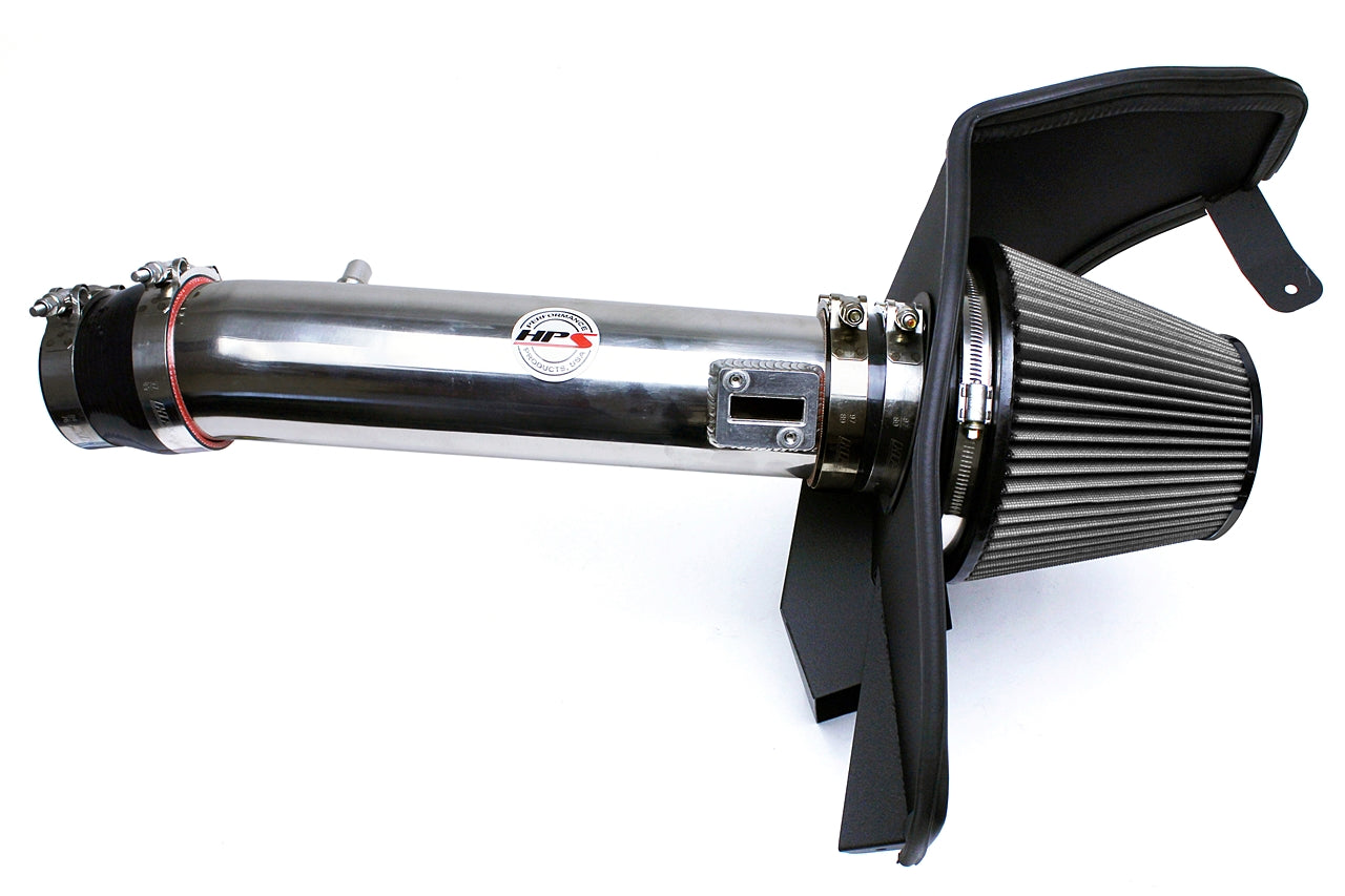 HPS Performance Air Intake Kit, Polished, 2011-2014 Ford Mustang 3.7L V6, 827-561P