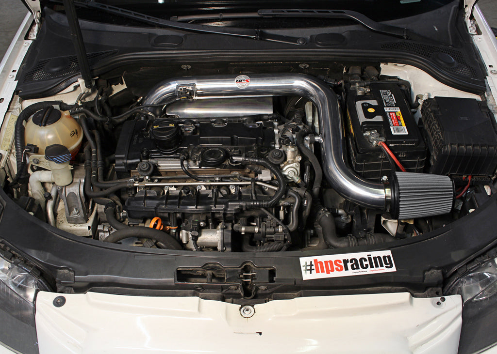HPS Performance Air Intake Kit, Polished, 2006-2008 Volkswagen EOS 2.0T Turbo FSI Manual Trans., 827-565P