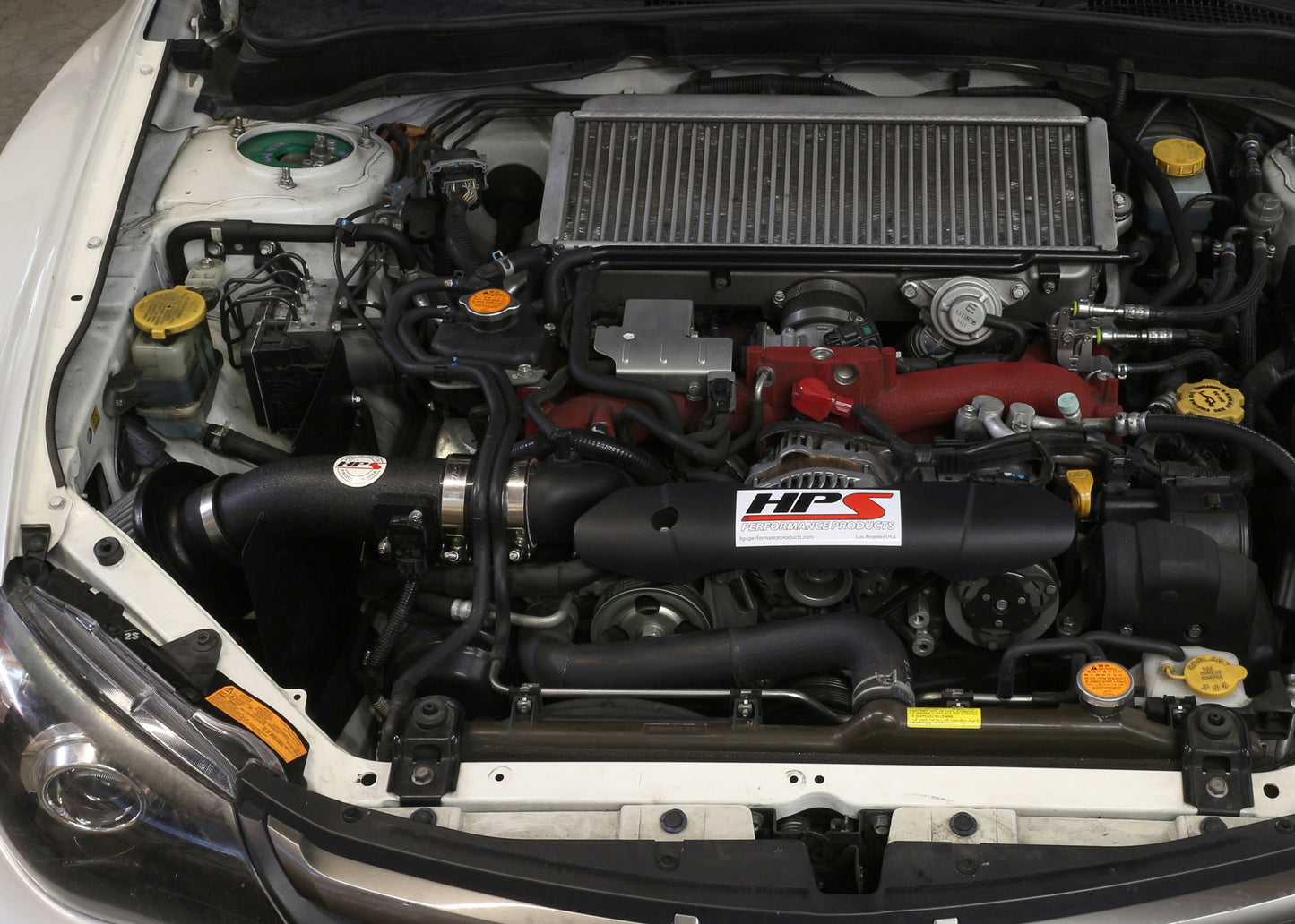 HPS Performance Air Intake Kit, Black, 2008-2014 Subaru WRX STI 2.5L Turbo, 827-566WB