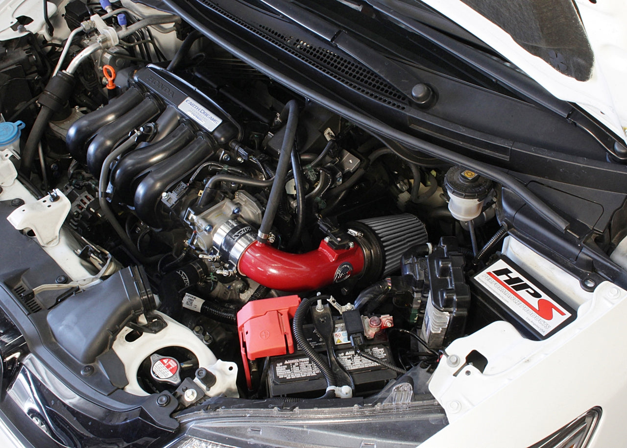 HPS Performance Air Intake Kit, Red, 2015-2018 Honda Fit 1.5L, 827-568R