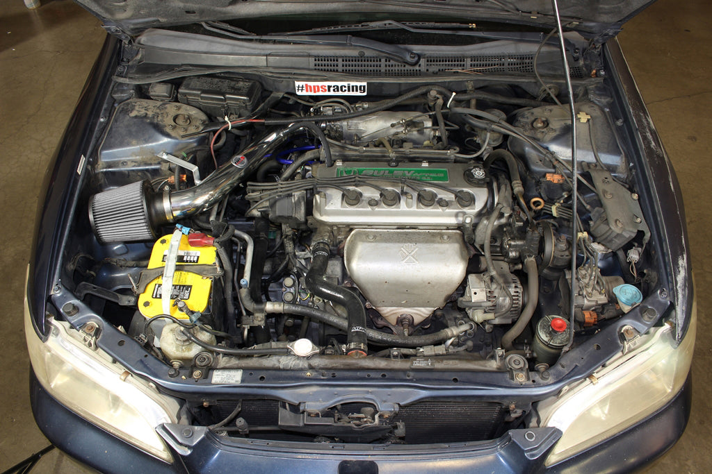 HPS Performance Air Intake Kit, Red, 1998-2002 Honda Accord 2.3L DX EX LX VP SE, 827-579R