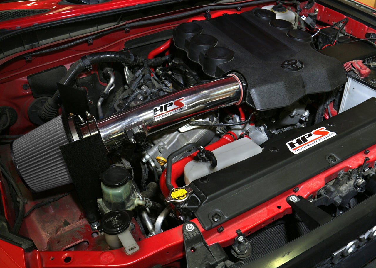 HPS Performance Air Intake Kit, Polished, 2010-2022 Toyota 4Runner 4.0L V6, 827-583P
