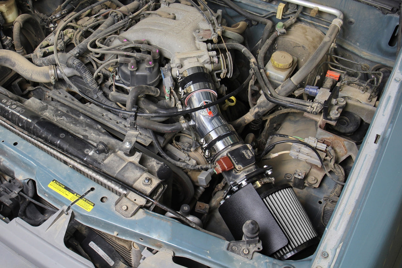 HPS Performance Air Intake Kit, Blue, 1999-2004 Nissan Frontier 3.3L V6 Non Supercharged, 827-604BL