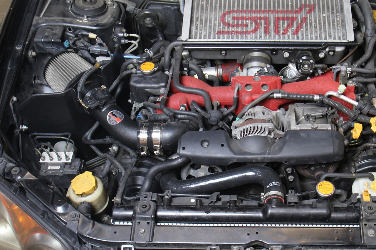 HPS Performance Air Intake Kit, Black, 2006-2007 Subaru WRX 2.5L Turbo, 827-606WB