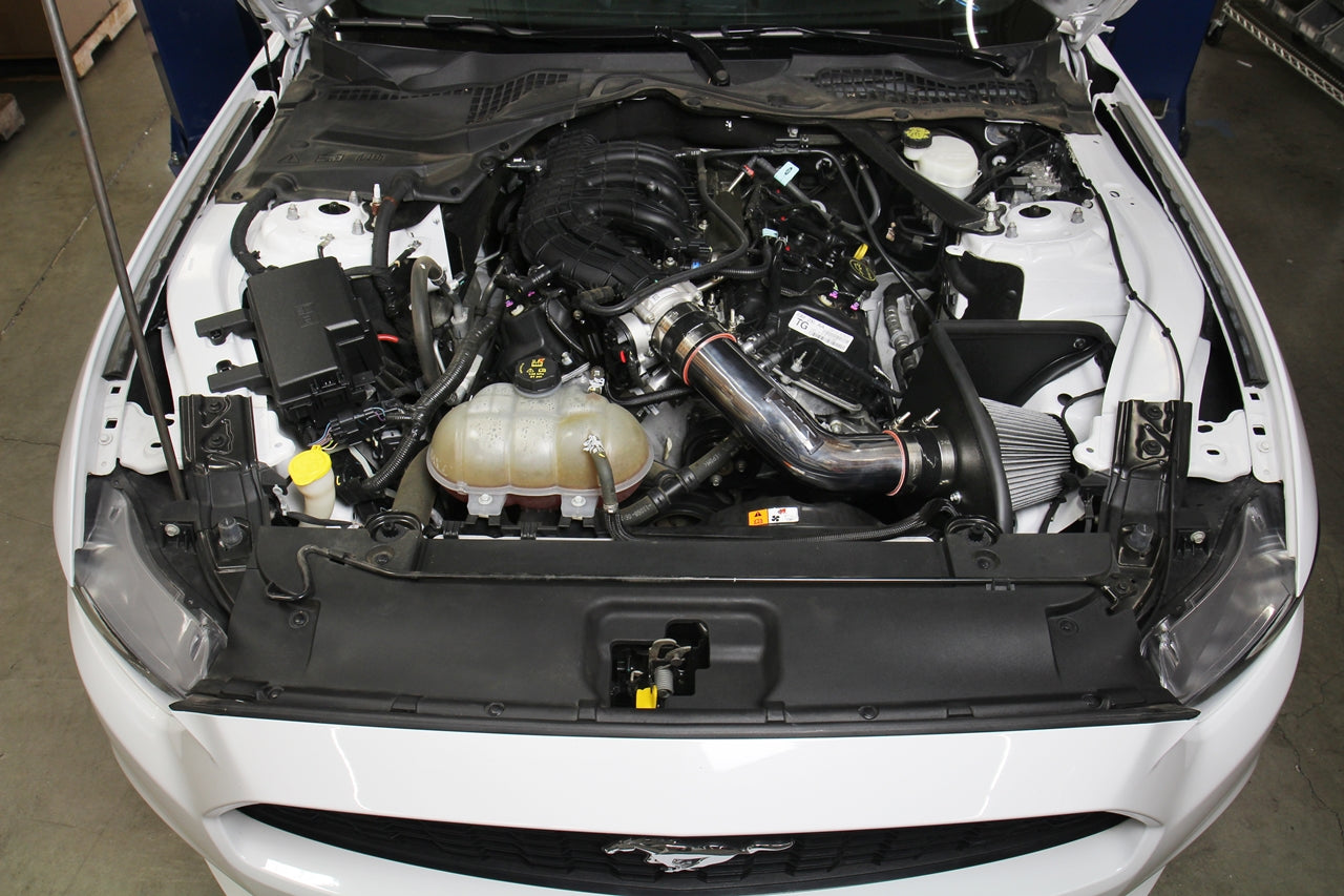 HPS Performance Air Intake Kit, Polished, 2015-2017 Ford Mustang 3.7L V6, 827-638P
