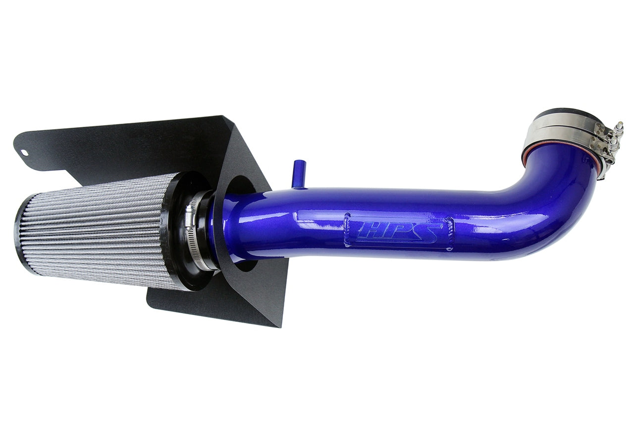HPS Performance Air Intake Kit, Blue, 2012-2018 Jeep Wrangler JK 3.6L V6, 827-664BL