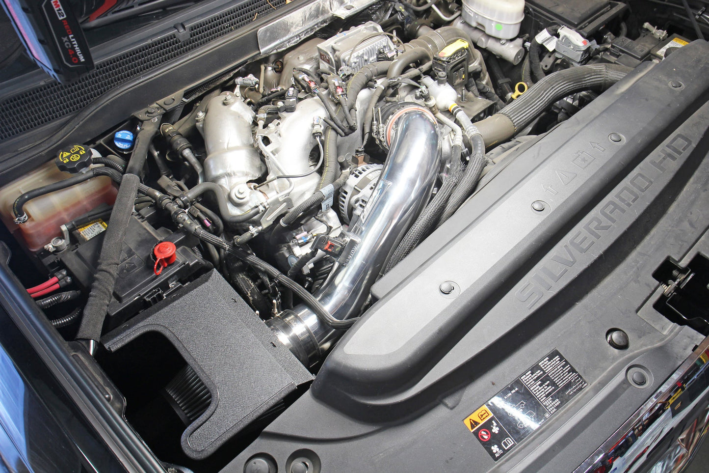 HPS Performance Air Intake Kit, Blue, GMC 2017-2019 Sierra 2500 HD 6.6L V8 Duramax Diesel Turbo L5P, 827-674BL