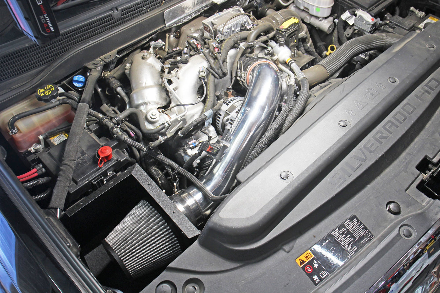 HPS Performance Air Intake Kit, Blue, GMC 2017-2019 Sierra 2500 HD 6.6L V8 Duramax Diesel Turbo L5P, 827-674BL