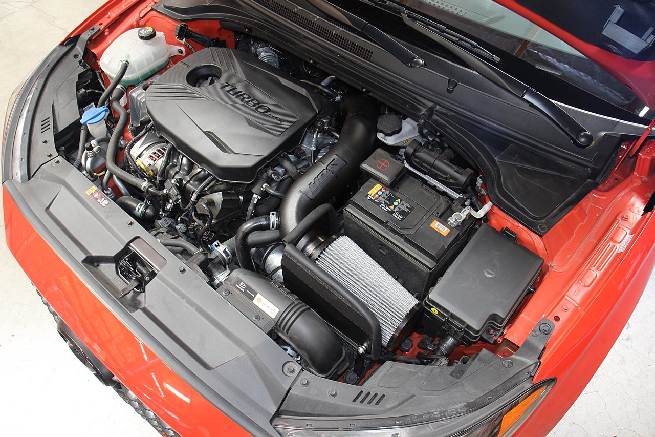 HPS Performance Air Intake Kit, Red, 2019-2021 Hyundai Veloster 1.6L Turbo, 827-678R