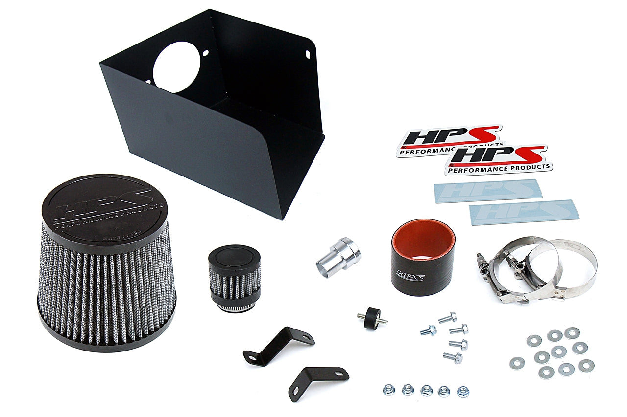 HPS Performance Air Intake Kit, Polished, 2000-2005 Volkswagen Jetta MK4 1.8T Turbo, 827-685P