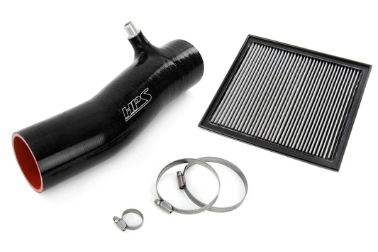 HPS Black Silicone Air Intake Kit with Drop in Air Filter, fits Toyota 2016-2022 Tacoma 3.5L V6 equipped with TRD Performance Intake - Part # PTR03-35160, 827-723WB