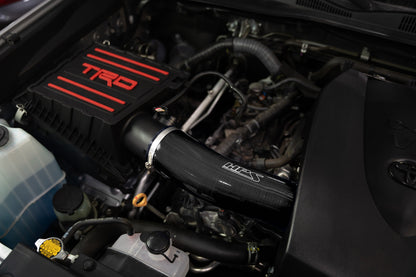 HPS Black Silicone Air Intake Kit with Drop in Air Filter, fits Toyota 2016-2022 Tacoma 3.5L V6 equipped with TRD Performance Intake - Part # PTR03-35160, 827-723WB