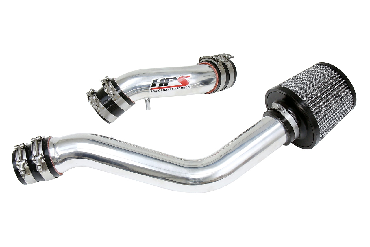 HPS Cold Air Intake Kit, Polished, 2004-2008 Hyundai Tiburon 2.0L with MAF Sensor, 837-142P