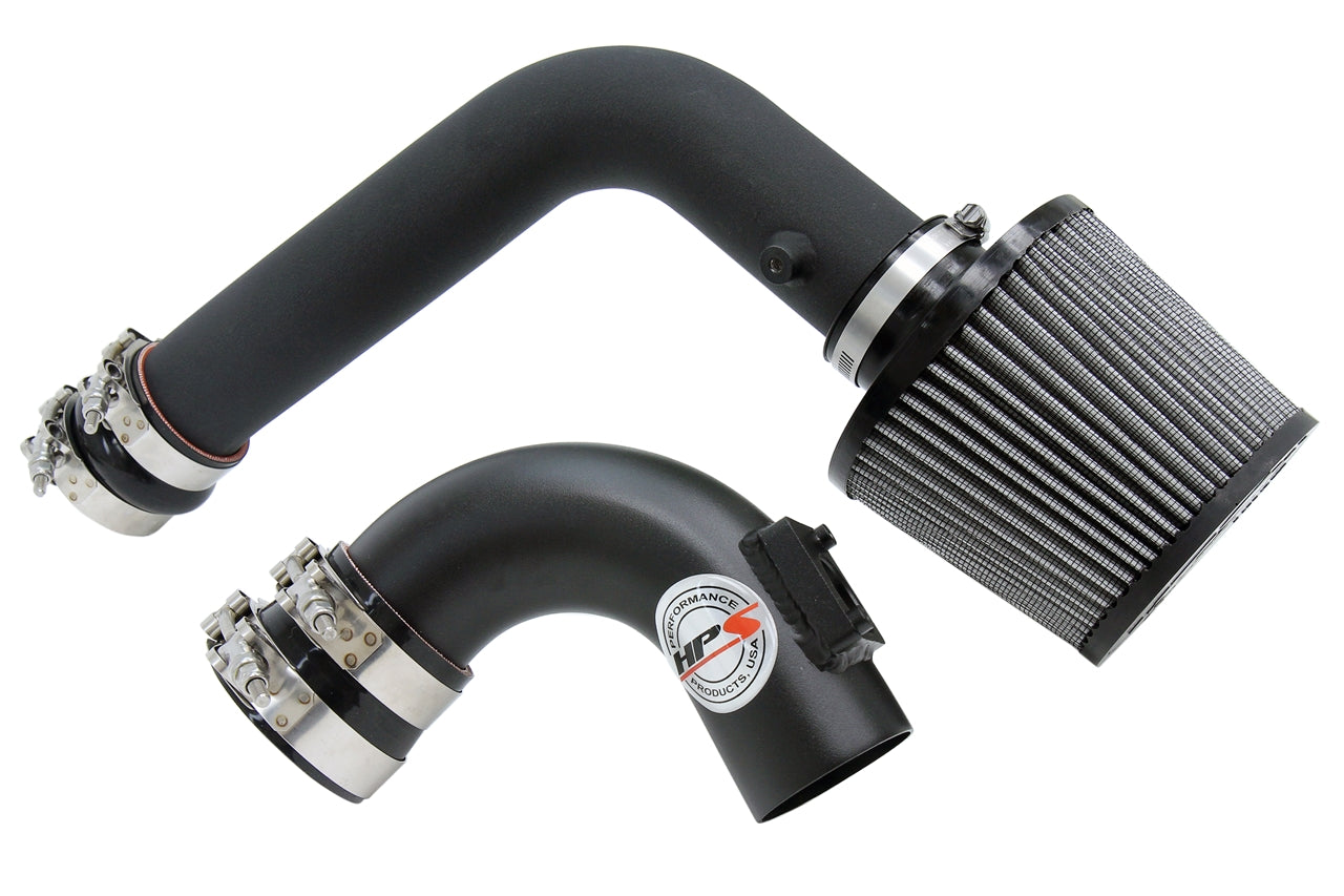 HPS Cold Air Intake Kit, Black, 2003-2009 Mazda Mazda3 2.0L / 2.3L Non Turbo, Converts to Shortram, 837-165WB