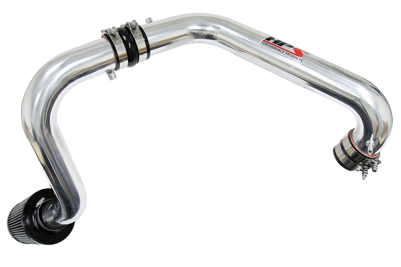 HPS Cold Air Intake Kit, Polished, 1996-2000 Honda Civic CX DX LX, Converts to Shortram, 837-408P