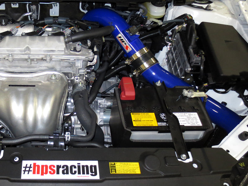 HPS Cold Air Intake Kit, Blue, 2011-2016 Scion tC 2.5L, Converts to Shortram, 837-508BL