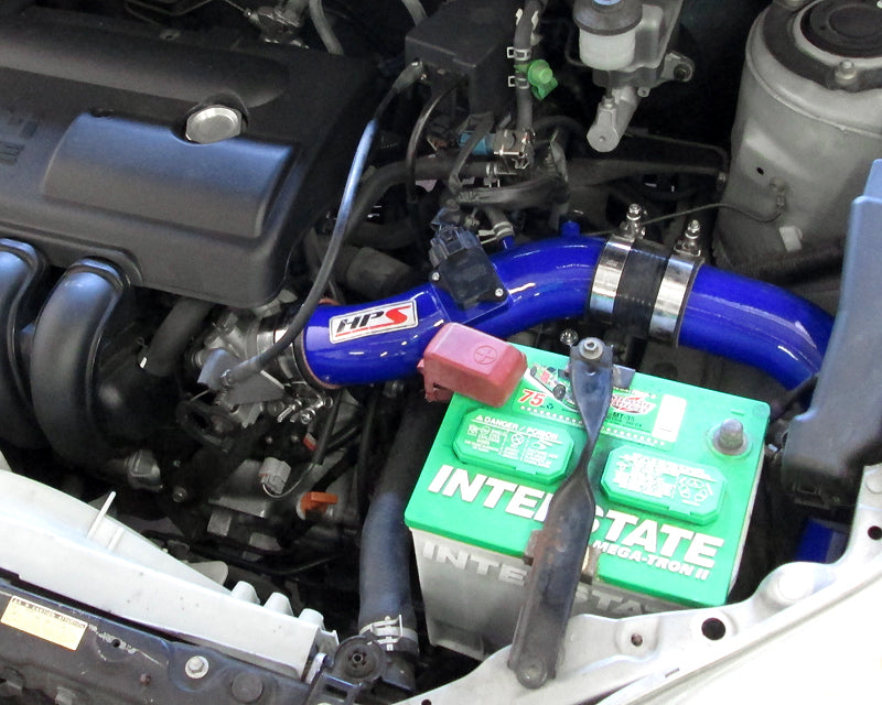 HPS Cold Air Intake Kit, Blue, 2003-2004 Pontiac Vibe 1.8L, Converts to Shortram, 837-513BL