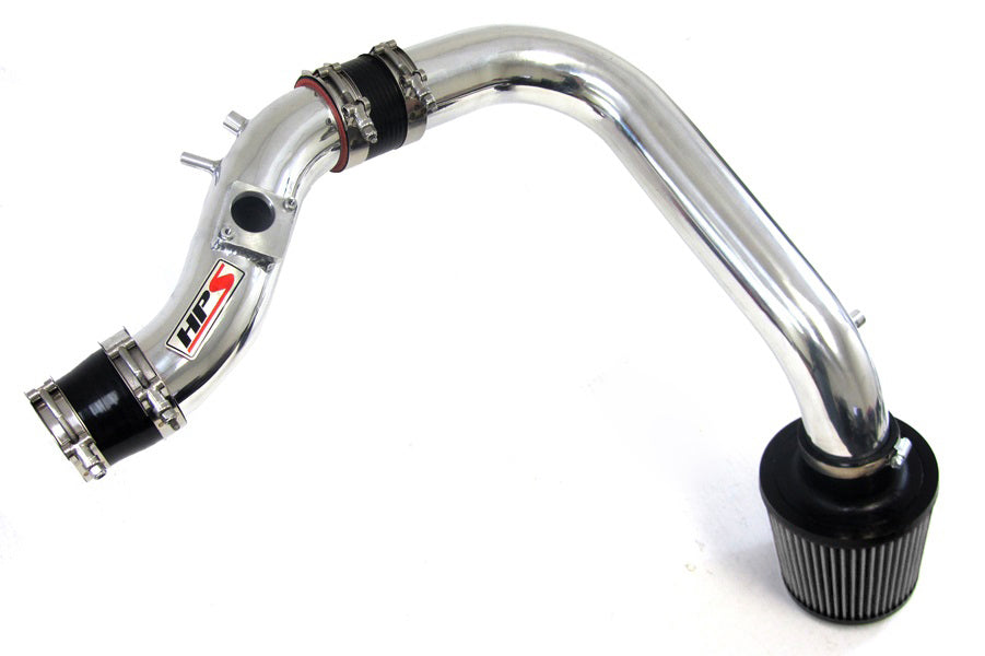HPS Cold Air Intake Kit, Polished, 2003-2004 Toyota Matrix XR 1.8L, Converts to Shortram, 837-513P